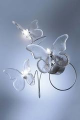 Papillon clear 3-light wall light. Harco Loor. Papillon clear 3-light wall light. Harco Loor.