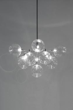 Cluster lustre contemporain 11 lumières. Harco Loor. 