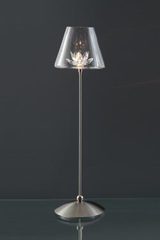 Flower grande lampe de table fleur transparente . Harco Loor. Flower grande lampe de table fleur transparente . Harco Loor.