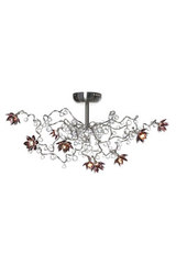 Jewel Diamond améthyste plafonnier 9 lumières en verre transparent et améthyste. Harco Loor. Jewel Diamond améthyste plafonnier 9 lumières en verre transparent et améthyste. Harco Loor.