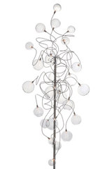 Lampadaire 24 lumières en verre transparent Bubbles Long. Harco Loor. Lampadaire 24 lumières en verre transparent Bubbles Long. Harco Loor.