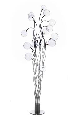 Lampadaire boules de verre 15 lumières Big Bubbles. Harco Loor. 