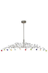 Lustre 12 lumières en fil de métal et verreries de couleur Sweet Long. Harco Loor. Lustre 12 lumières en fil de métal et verreries de couleur Sweet Long. Harco Loor.