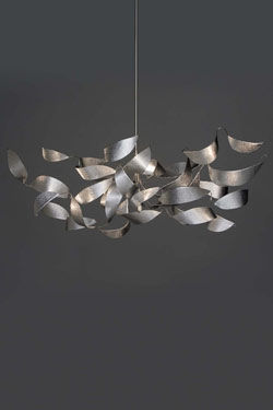 Reflexion metal 15-light pendant. Harco Loor. 