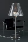 Flower large glass flower table lamp. Harco Loor. 