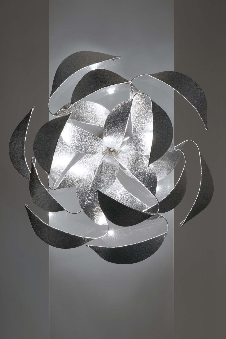 Reflexion metal 12-light wall or ceiling light. Harco Loor. 