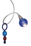 Strawberry single wall light in metal wire with coloured drop. Harco Loor. 
