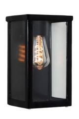 Bare black rectangular lantern contemporary outdoor wall lamp. HARTE. Bare black rectangular lantern contemporary outdoor wall lamp. HARTE.
