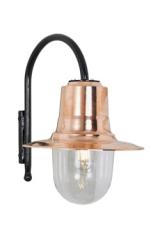 Goose Neck small outdoor wall light in copper. HARTE. Goose Neck small outdoor wall light in copper. HARTE.