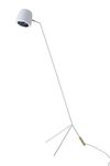 Ice Donna white tripod floor lamp and carbon reflector. Hind Rabii. 