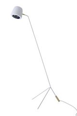 Ice Donna white tripod floor lamp and carbon reflector. Hind Rabii. Ice Donna white tripod floor lamp and carbon reflector. Hind Rabii.