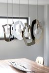 Yaya 1 contemporary golden pendant light. Hind Rabii. 