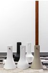 Fico beige ceramic and leather pendant. Hind Rabii. 