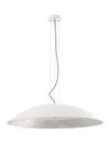 Onda pendant light white dome and gold leaf. Hind Rabii. 