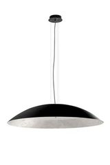 Onda suspension dôme noir et feuille d Onda suspension dôme noir et feuille d