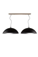 Double pendant in matt black metal. Hind Rabii. Double pendant in matt black metal. Hind Rabii.