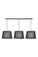 Illusion pendant lamp Hind Rabii, in translucent black chintz fabric. Hind Rabii. Illusion pendant lamp Hind Rabii, in translucent black chintz fabric. Hind Rabii.