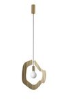 Yaya 1 contemporary golden pendant light. Hind Rabii. 