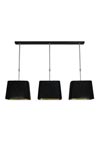Suspension Corolle Hind Rabii, effet peau de croco noir. Hind Rabii. 