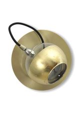 Ball wall lamp in transparent glass covered with gold leaf. Hind Rabii. Ball wall lamp in transparent glass covered with gold leaf. Hind Rabii.