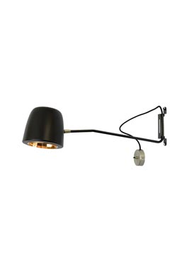 Ice Wall black and copper wall lamp. Hind Rabii. 