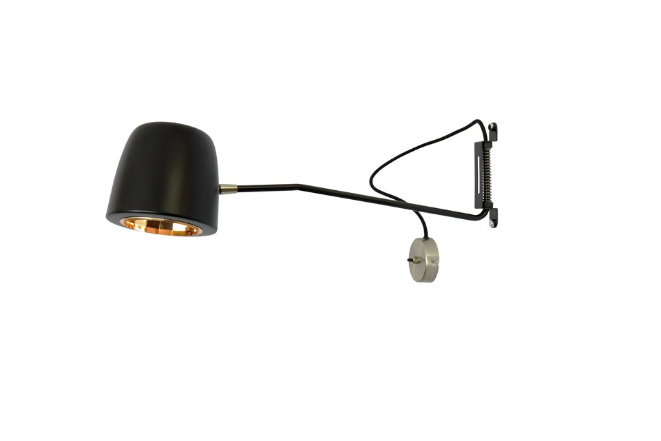 Ice Wall black and copper wall lamp. Hind Rabii. 