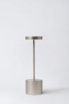 Lampe portable design minimaliste argent 26cm Luxciole . HISLE. 