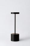 Lampe portable noire avec batterie rechargeable 26cm Luxciole. HISLE. 