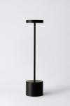 Lampe sans fil noire avec éclairage LED 34cm Luxciole. HISLE. 