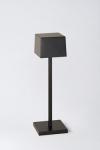 Lampe sans fil rechargeable en aluminium noir Insitu. HISLE. 