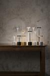 Lampe portable en aluminium finition bronze 26cm Luxciole. HISLE. 