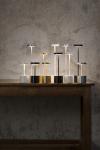 Lampe portable design minimaliste argent 26cm Luxciole . HISLE. 