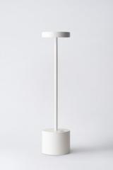 Lampe sans fil minimaliste blanche 34cm Luxciole. HISLE. Lampe sans fil minimaliste blanche 34cm Luxciole. HISLE.