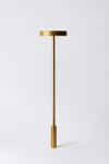 Lampe de table fixe minimaliste dorée 45cm Luxciole Statik. HISLE. 