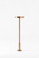 Lampe de table fixe minimaliste dorée 45cm Luxciole Statik. HISLE. Lampe de table fixe minimaliste dorée 45cm Luxciole Statik. HISLE.