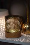 Lampe sans fil en bronze foncé Tube Alchimie. HISLE. 
