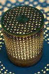 Lampe sans fil en bronze clair Tube Alchimie. HISLE. 