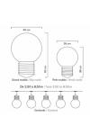 Suspension ampoule Edison bronze Basic 38cm . HISLE. 