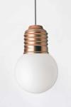 Suspension ampoule Edison bronze Basic 38cm . HISLE. 