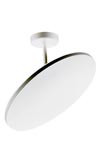 Plano DR ceiling lamp in white metal with indirect lighting. Holtkötter. 