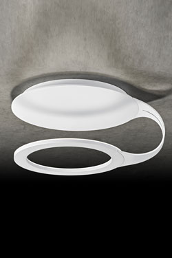 Supernova white metal ceiling light. Holtkötter. 