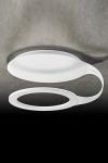 Supernova white metal ceiling light. Holtkötter. 