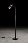 Aura matte black adjustable and telescopic floor lamp. Holtkötter. 