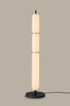 Fidelio black and gold cylindrical glass floor lamp. Holtkötter. 