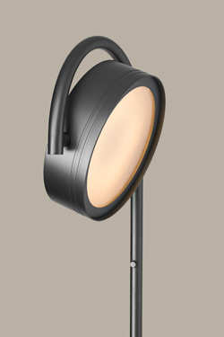 Platinum floor lamp - reading lamp with integrated LED lighting Favor. Holtkötter. 