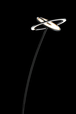 Supernova D floor lamp double directional light black. Holtkötter. 