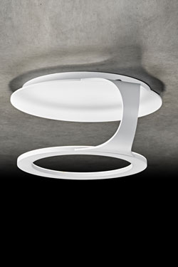 Supernova white metal ceiling light. Holtkötter. 