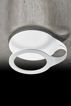 Supernova white metal ceiling light. Holtkötter. 