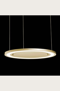 Supernova P pendant lamp golden planet. Holtkötter. 