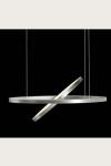 Supernova P suspension éclairage directionnel en aluminium mat. Holtkötter. 